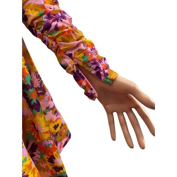 Zimmermann Ruched Floral Mini Dress NWT - Picture 5 of 10